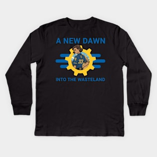 Vault 33's Dawn - Lucy Steps Out Kids Long Sleeve T-Shirt